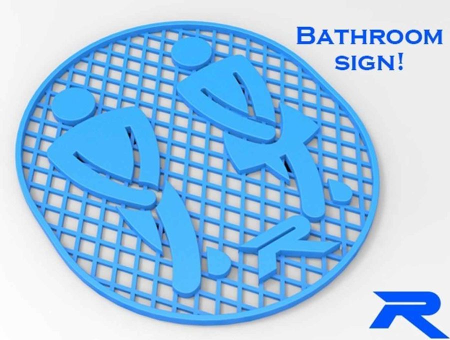 Banyo işareti (Resim kaynağı: robo3d/thingiverse)
