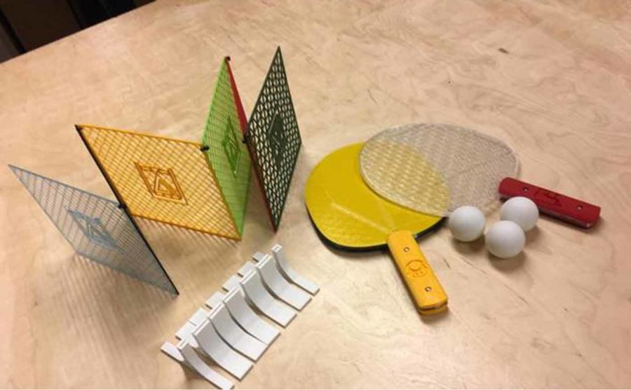 Komple masa tenisi seti (Görsel kaynağı: makerslabcz/thingiverse)